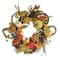 24" Sunflower, Pumpkin & Pinecone Fall Harvest Wreath